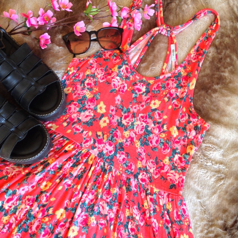 Urban Outfitters Kimchi Blue Floral Skater Dress